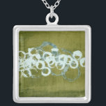 Green Orbs I Versilberte Kette<br><div class="desc">Zuhause Décor</div>