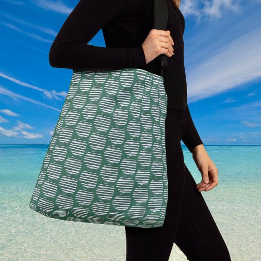 Green Orbs of Interference Tragetaschen Mit Langen Trägern