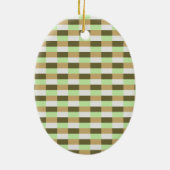Green Organic Nature Colors Keramik Ornament (Hinten)