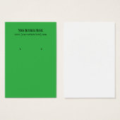 Green Oring Business Cards (Vorne & Hinten)