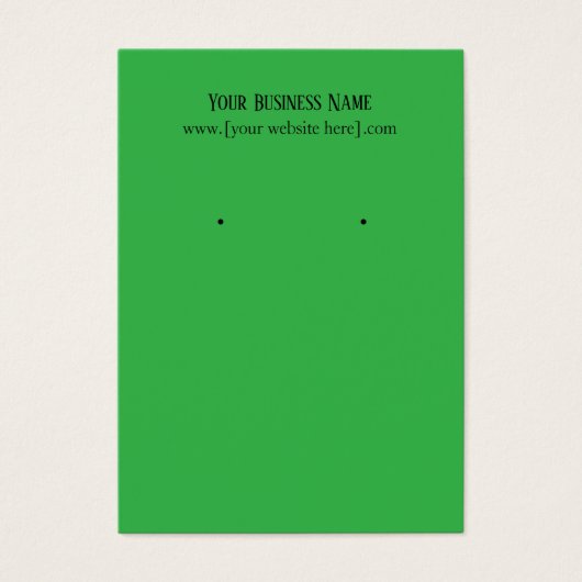 Green Oring Business Cards (Vorderseite)