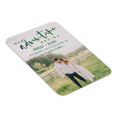Green Our Adventure fängt Foto Save the Date an Magnet (Rechte Seite)