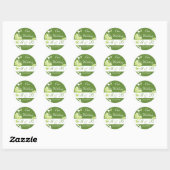Green Our Wedding Monogram Sticker (Blatt)