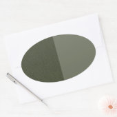Green Oval Aufkleber mit zwei Tonen Moos - individ (Umschlag)