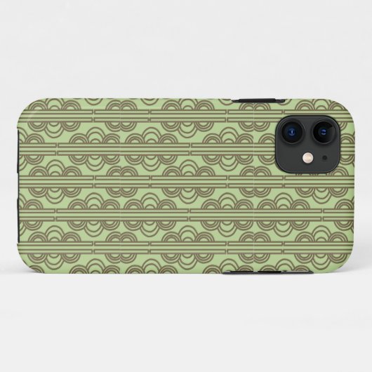 Green Oval Chains Case-Mate iPhone Hülle (Rückseite (Horizontal))