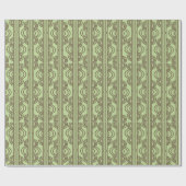 Green Oval Chains Geschenkpapier (Flach)
