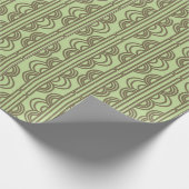Green Oval Chains Geschenkpapier (Ecke)