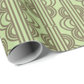 Green Oval Chains Geschenkpapier (Rolleneckpunkt)