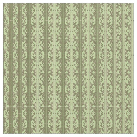 Green Oval Chains Stoff (Nahaufnahme)