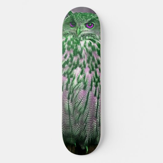 Green Owl Skateboard Deck (Vorderseite)
