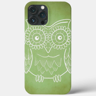 Green Owl Stencil Art Case-Mate iPhone Hülle