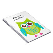 Green Owls Gift Notizblock (Rechte Seite)
