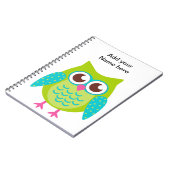 Green Owls Gift Notizblock (Linke Seite)