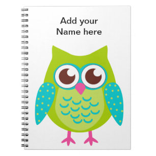 Green Owls Gift Notizblock