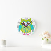 Green Owls Gift Runde Wanduhr (Zuhause)