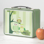 Green Owls Metall Brotdose (Beispiel)