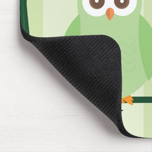 Green Owls Mousepad (Ecke)