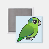 Green Pacific Parrotlet Magnet (Vorderseite/Rückseite)