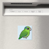 Green Pacific Parrotlet Magnet (In Situ (Geschirrspüler))
