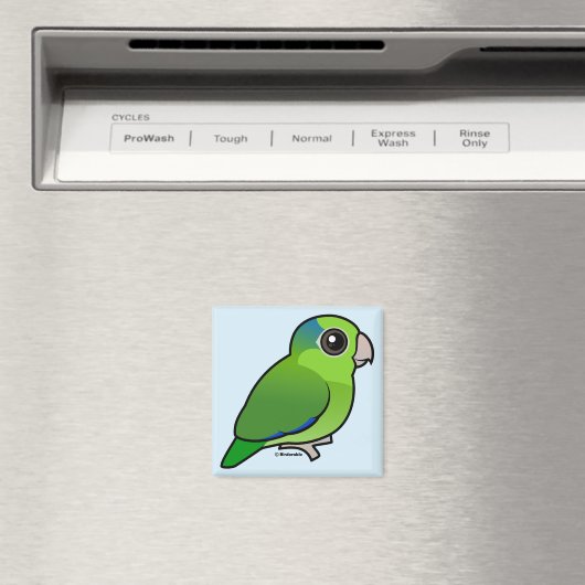 Green Pacific Parrotlet Magnet (In Situ (Geschirrspüler))