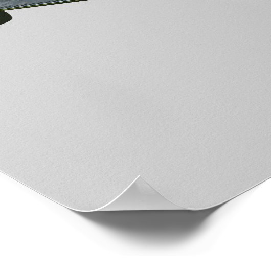 Green Packard Luxury Car Poster (Ecke)