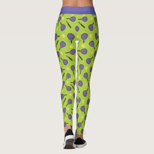 🎾 Green Padel Power! Leggings (Rückseite)
