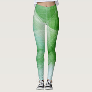 Green Paint Spritzer #2 Leggings
