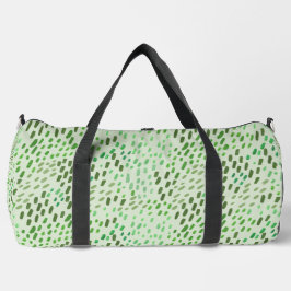 Green Painted Dots Duffle Bag