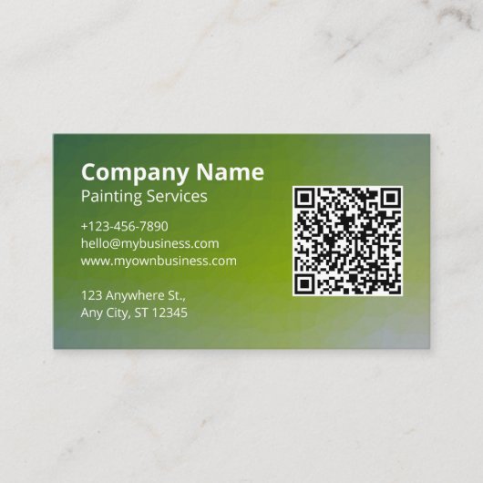 Green Painter Visitenkarte (Vorderseite)