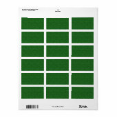 Green Paisley Adressaufkleber (Vorne)