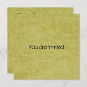 Green Paisley Baby Dusche Einladung (Vorne/Hinten)