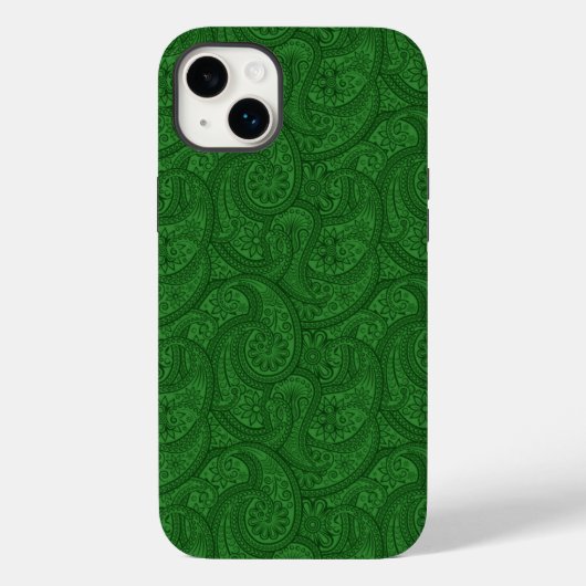 Green Paisley Case-Mate iPhone Hülle (Rückseite)