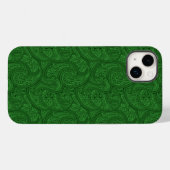 Green Paisley Case-Mate iPhone Hülle (Rückseite (Horizontal))