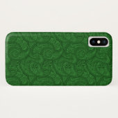 Green Paisley Case-Mate iPhone Hülle (Rückseite (Horizontal))