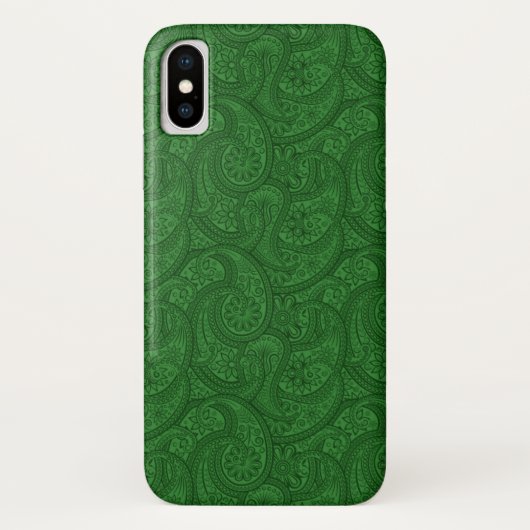 Green Paisley Case-Mate iPhone Hülle (Rückseite)
