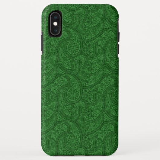 Green Paisley Case-Mate iPhone Hülle (Rückseite)