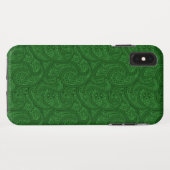 Green Paisley Case-Mate iPhone Hülle (Rückseite (Horizontal))