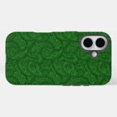 Green Paisley Case-Mate iPhone Hülle (Rückseite (Horizontal))