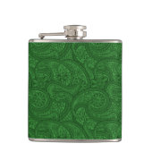 Green Paisley Flachmann (Vorderseite)
