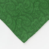 Green Paisley Fleecedecke (Ecke)