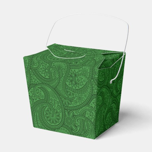 Green Paisley Geschenkschachtel (Vorderseite)