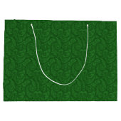 Green Paisley Große Geschenktüte (Rückseite)
