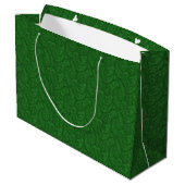 Green Paisley Große Geschenktüte (Rückseite Schrägansicht)
