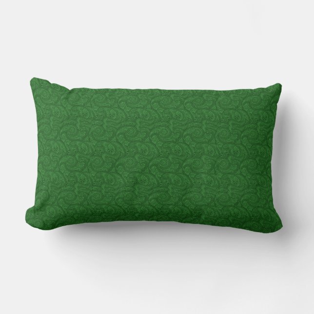 Green Paisley Lendenkissen (Vorderseite)