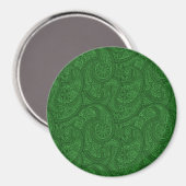 Green Paisley Magnet (Vorderseite/Rückseite)