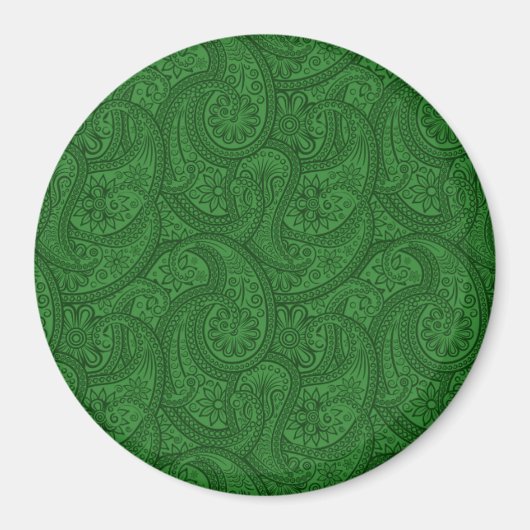 Green Paisley Magnet (Vorne)