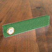 Green Paisley Namensplakette (Seite)