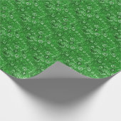 Green Paisley Niedlich Simple Geschenkpapier (Ecke)