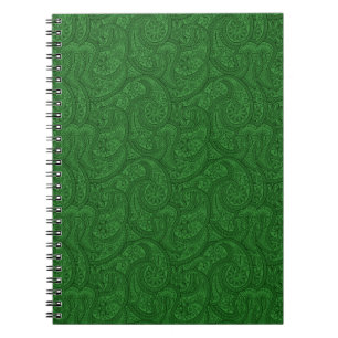 Green Paisley Notizblock