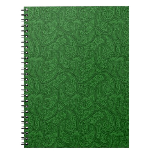 Green Paisley Notizblock (Vorderseite)